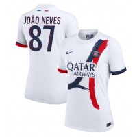 Zenski Nogometni Dres Paris Saint-Germain Joao Neves #87 Gostujuci 2024-25 Kratak Rukav